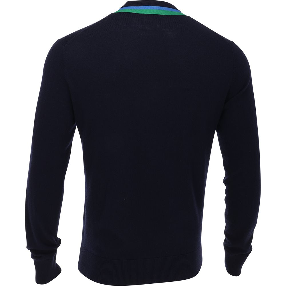 Colorblock Intarsia Merino Sweater