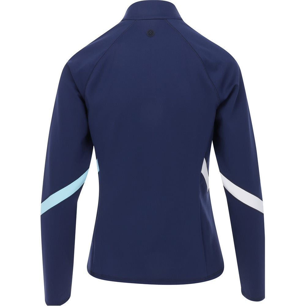 Women's Double Knit Brushed Back Scuba 1/4 Zip Mid Layer