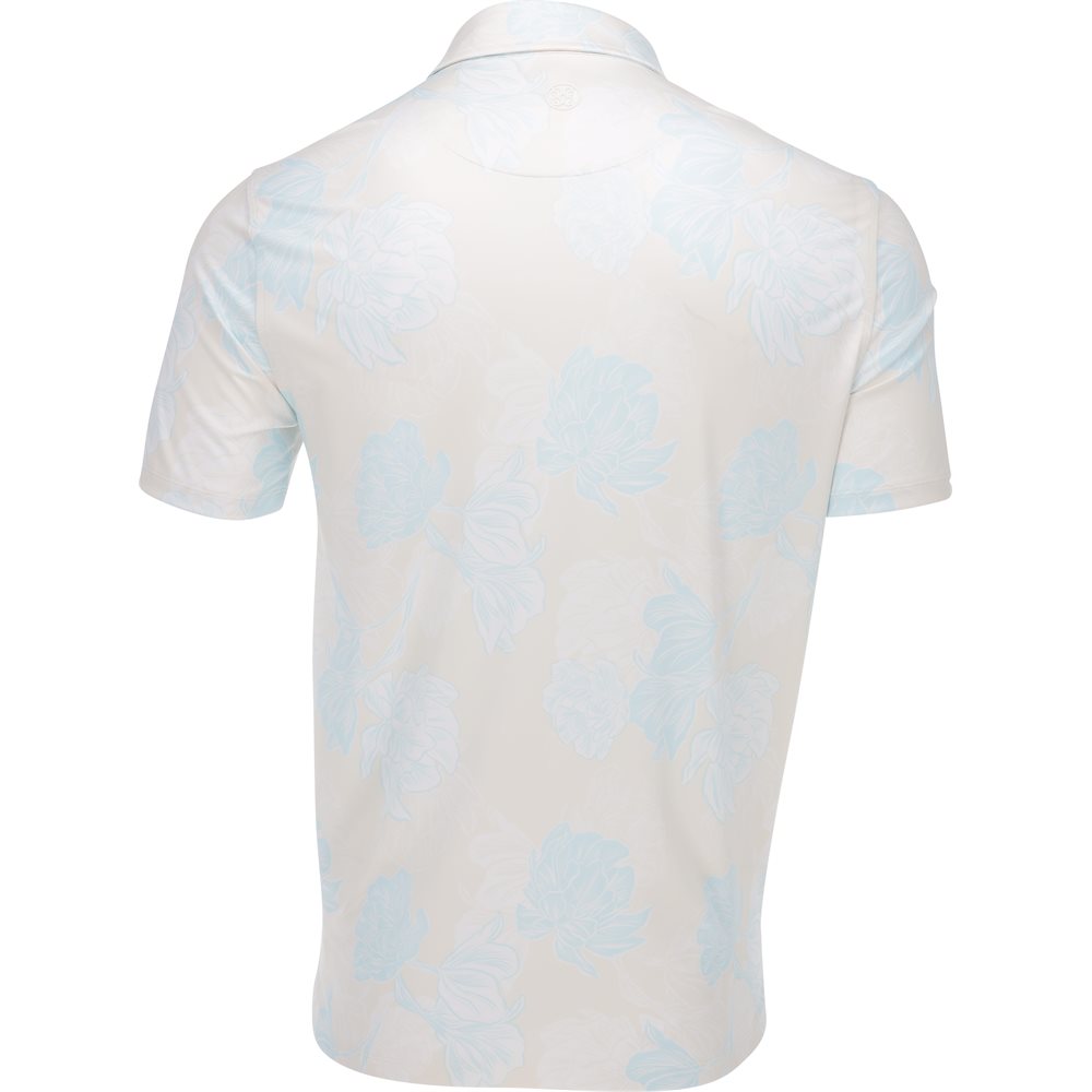 Stamped Floral Tech Jersey Polo