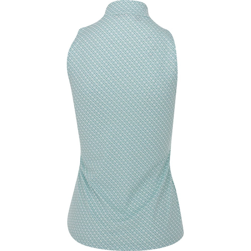 Women's Tiana Print Sleeveless 1/4 Zip Top