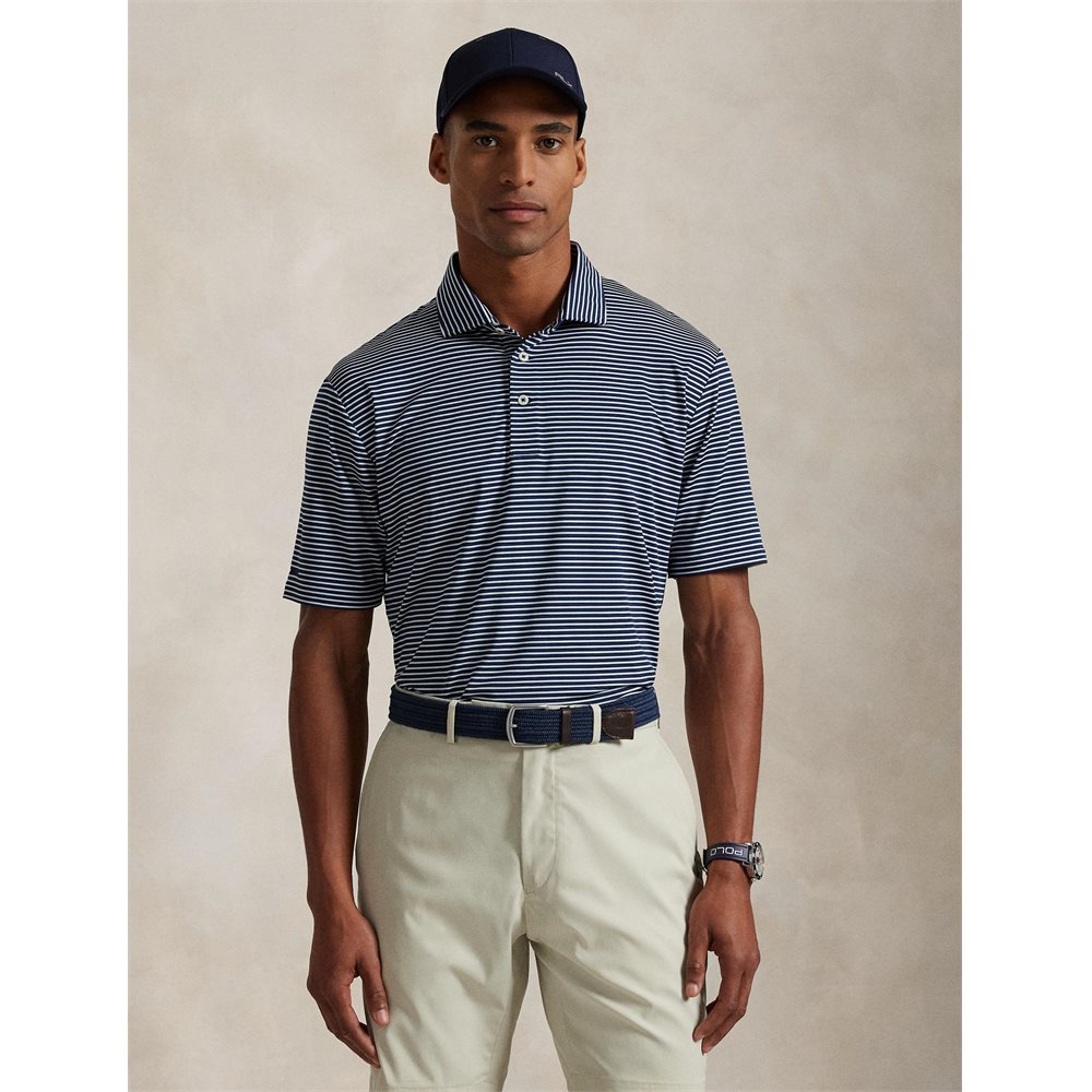 Classic Fit Performance Polo - Striped