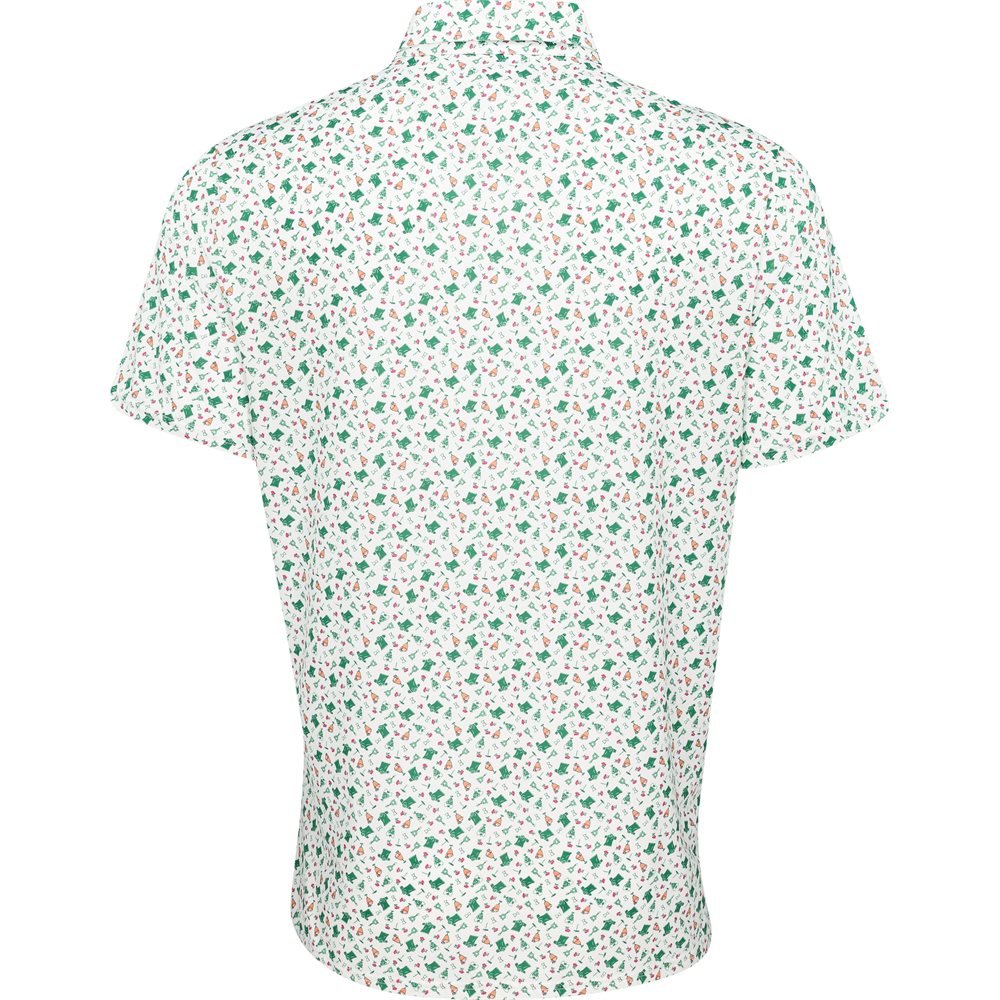 Lightweight Airflow Knit Print Polo