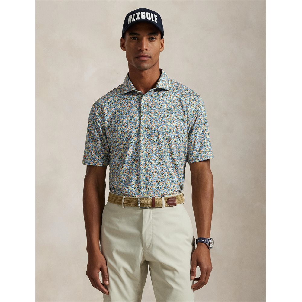 Lightweight Airflow Print Polo