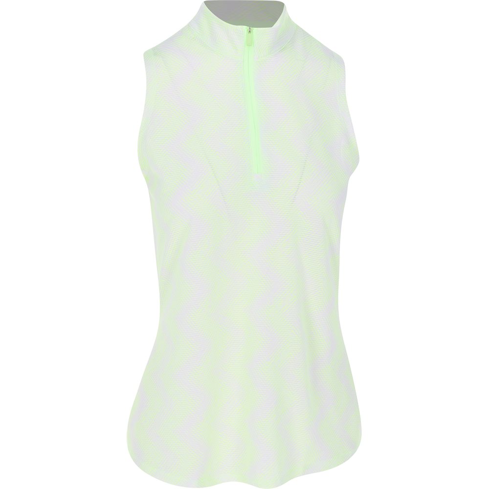 Women's Ultimate365 Ottoman Printed 1/4 Zip Sleeveless Polo