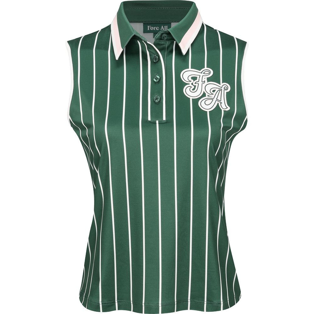 Women's Moore Sleeveless Polo - Striped