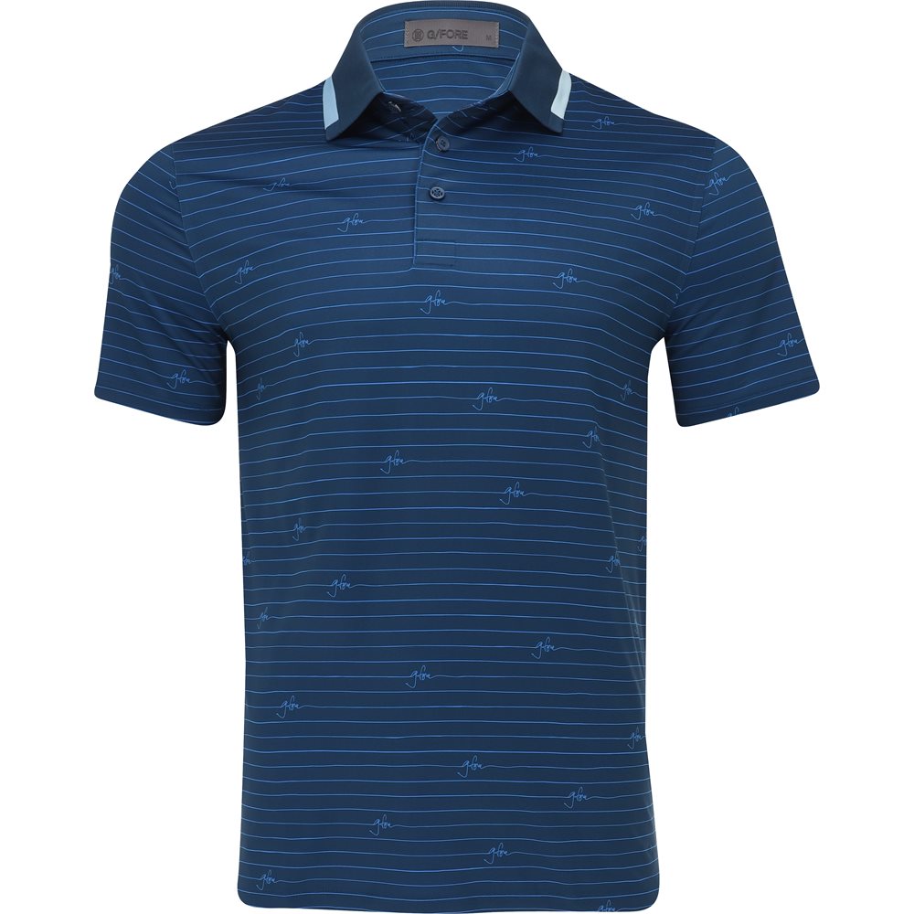Script Stripe Tech Jersey Polo