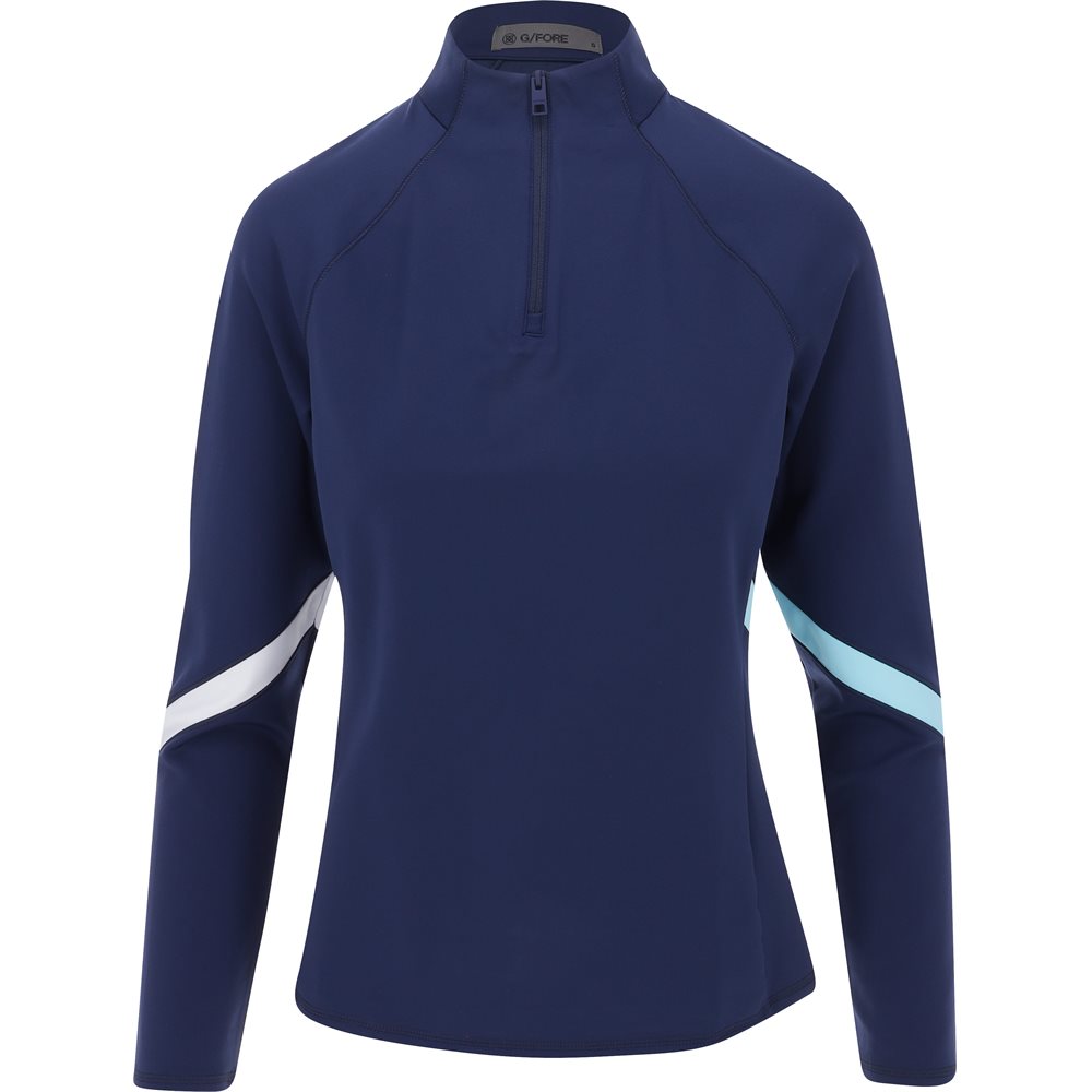 Women's Double Knit Brushed Back Scuba 1/4 Zip Mid Layer