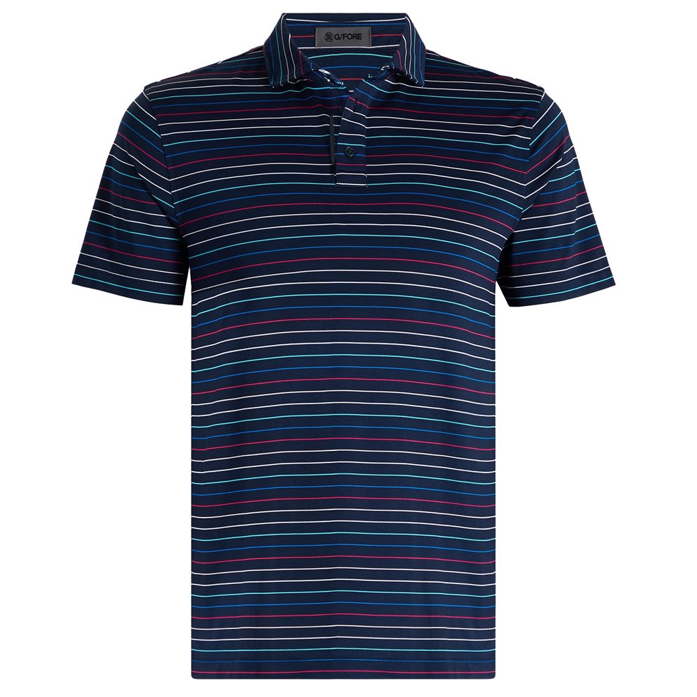 Multi Stripe Tech Pique Polo