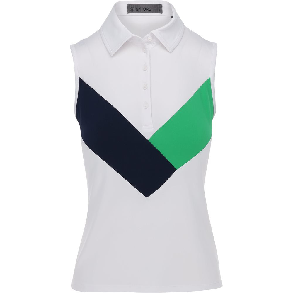Women's Multi V Tech Jersey Sleeveless Polo