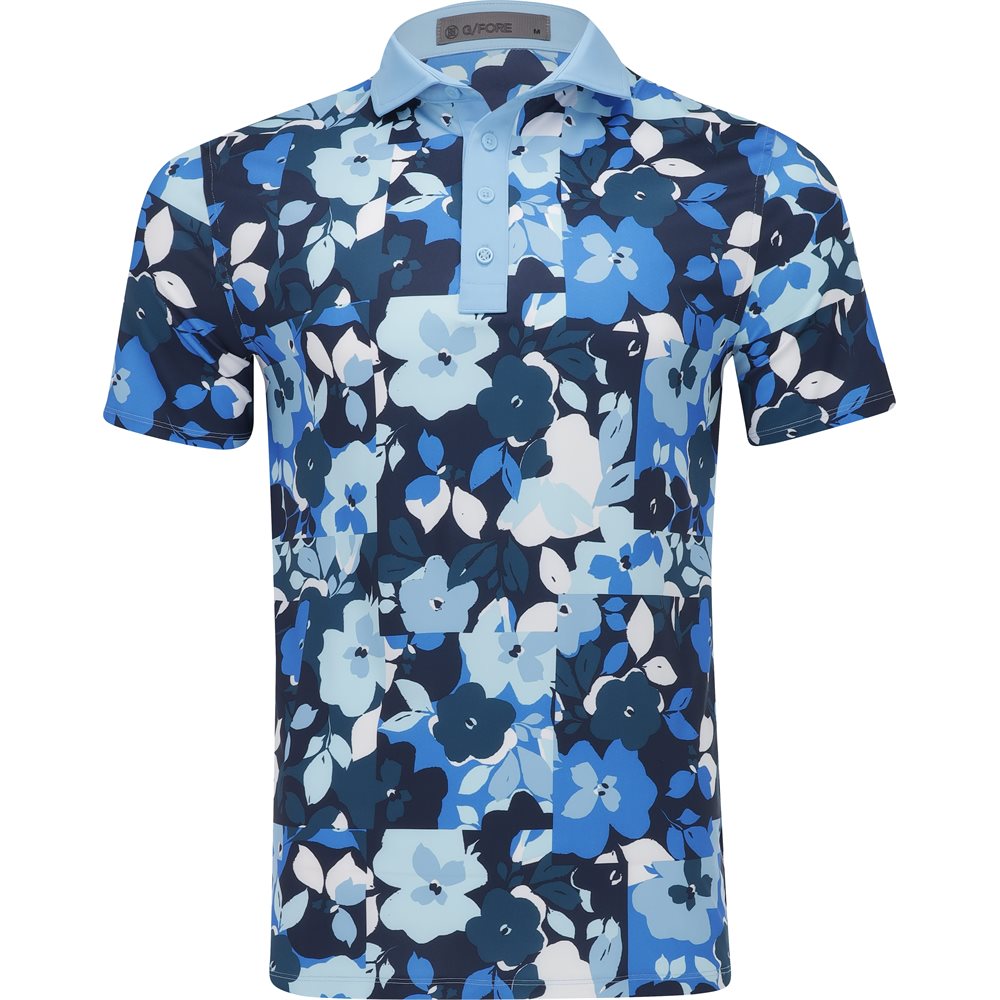 Floral Tech Jersey Polo