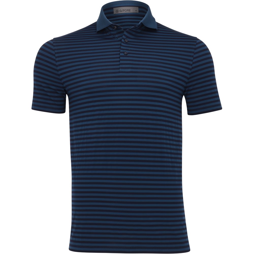 Stripe Tech Jersey Polo