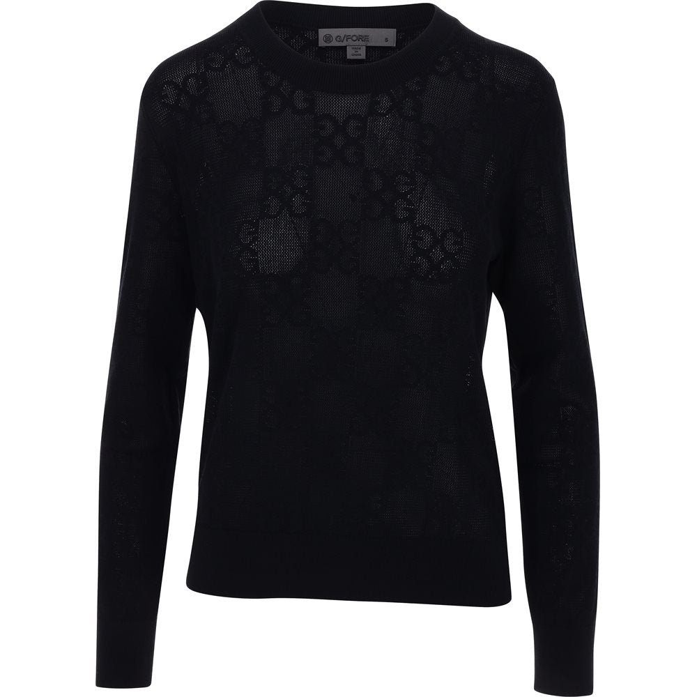 Women's Pointelle Long Sleeve Sweater