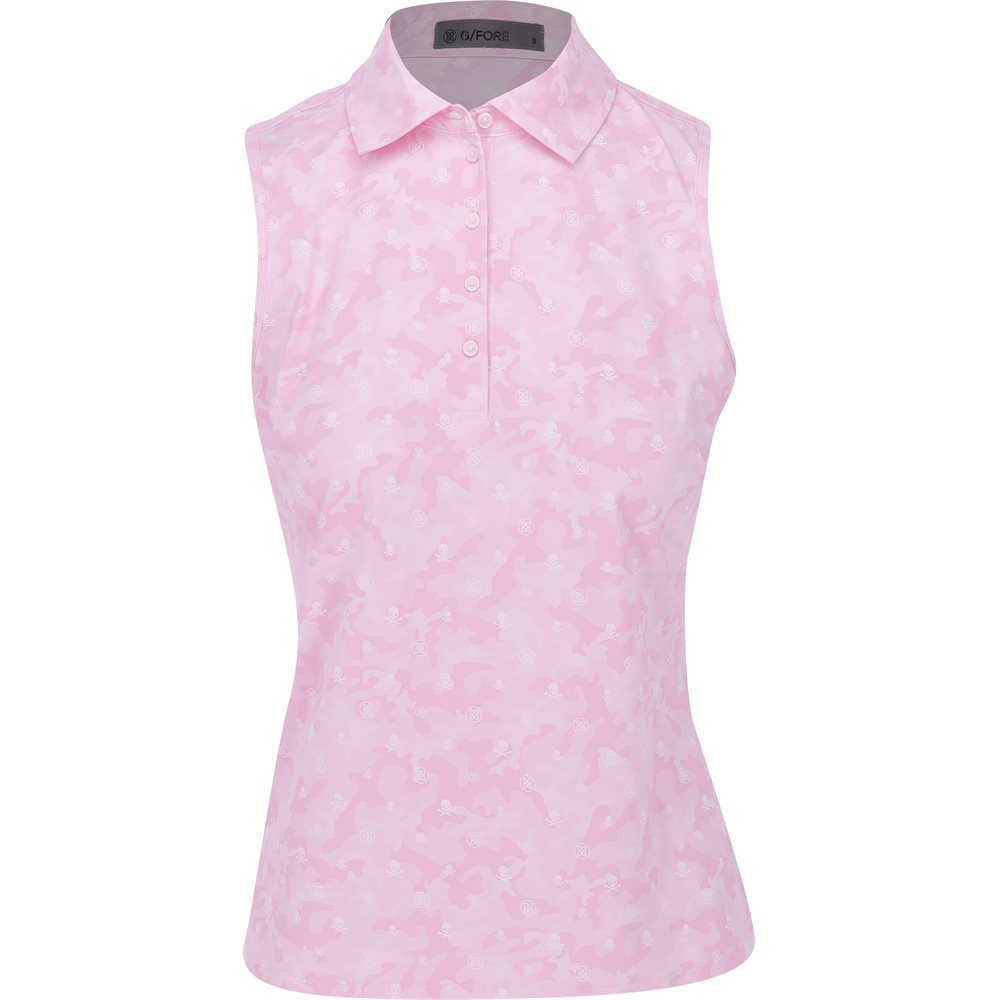 Women's Icon Camo Silky Tech Nylon Sleeveless Polo