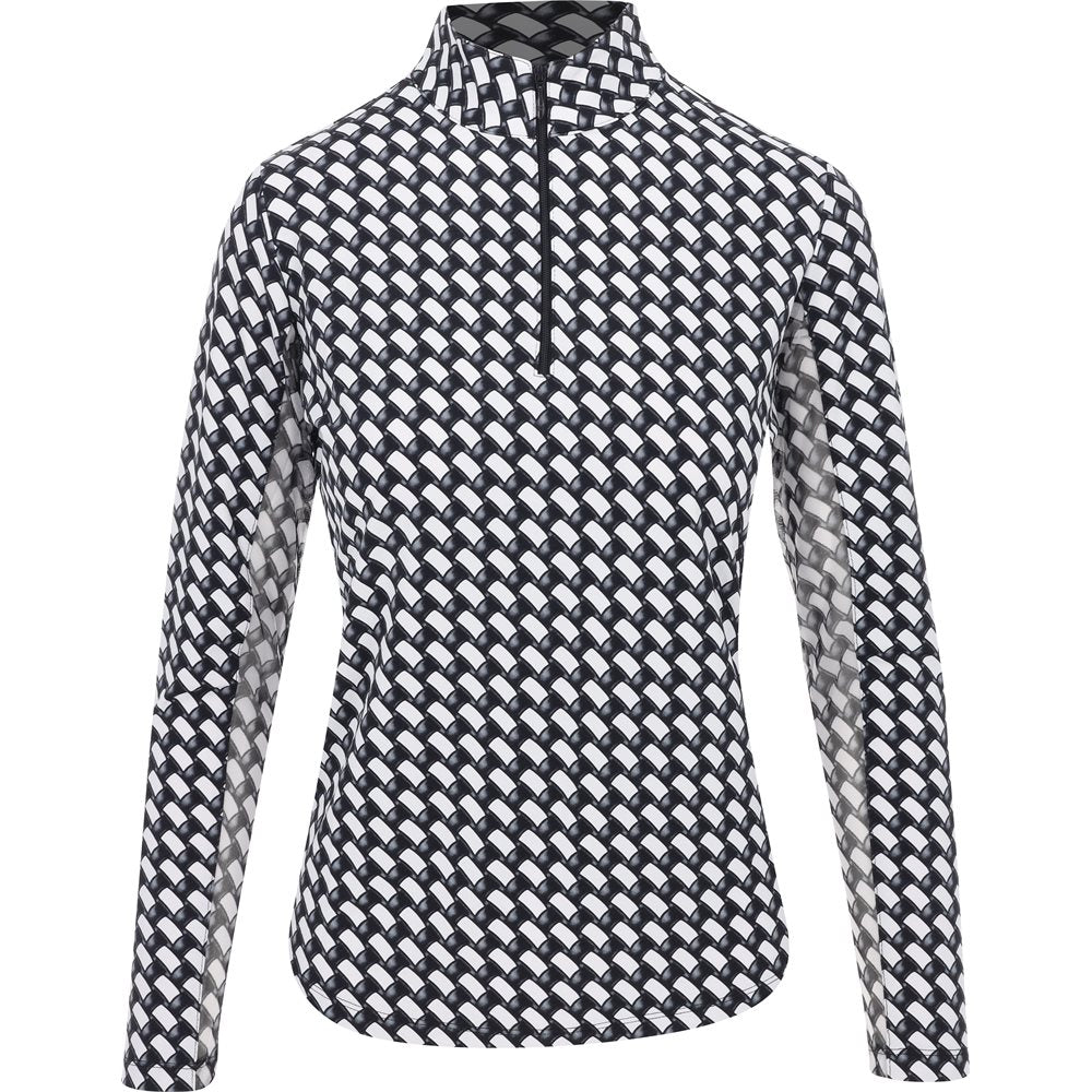 Women's Brooke Print Long Sleeve Mock Top