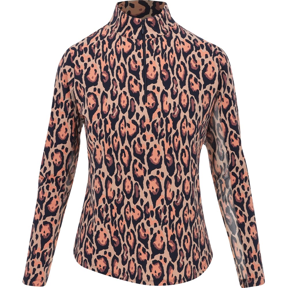 Women's Gemma Print Mock Neck Long Sleeve Top
