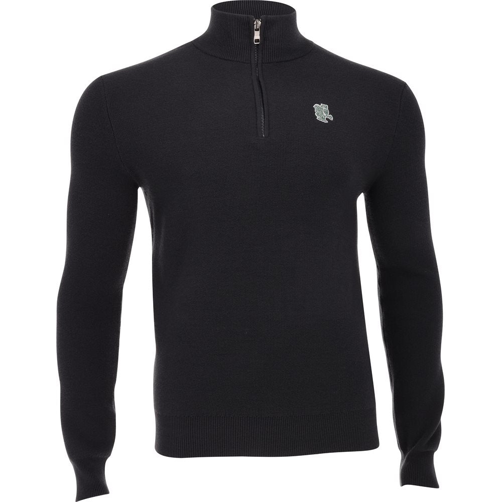 Owl Mesh Knit 1/4 Zip Midlayer