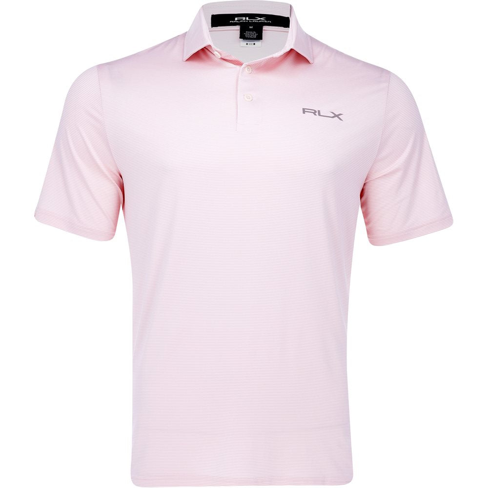 Featherweight Airflow Jersey White Stripe Polo