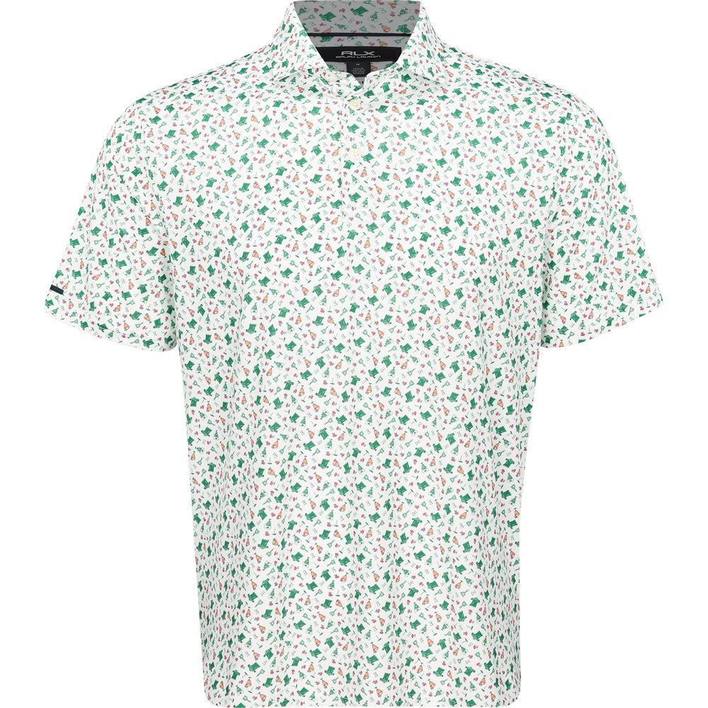 Lightweight Airflow Knit Print Polo