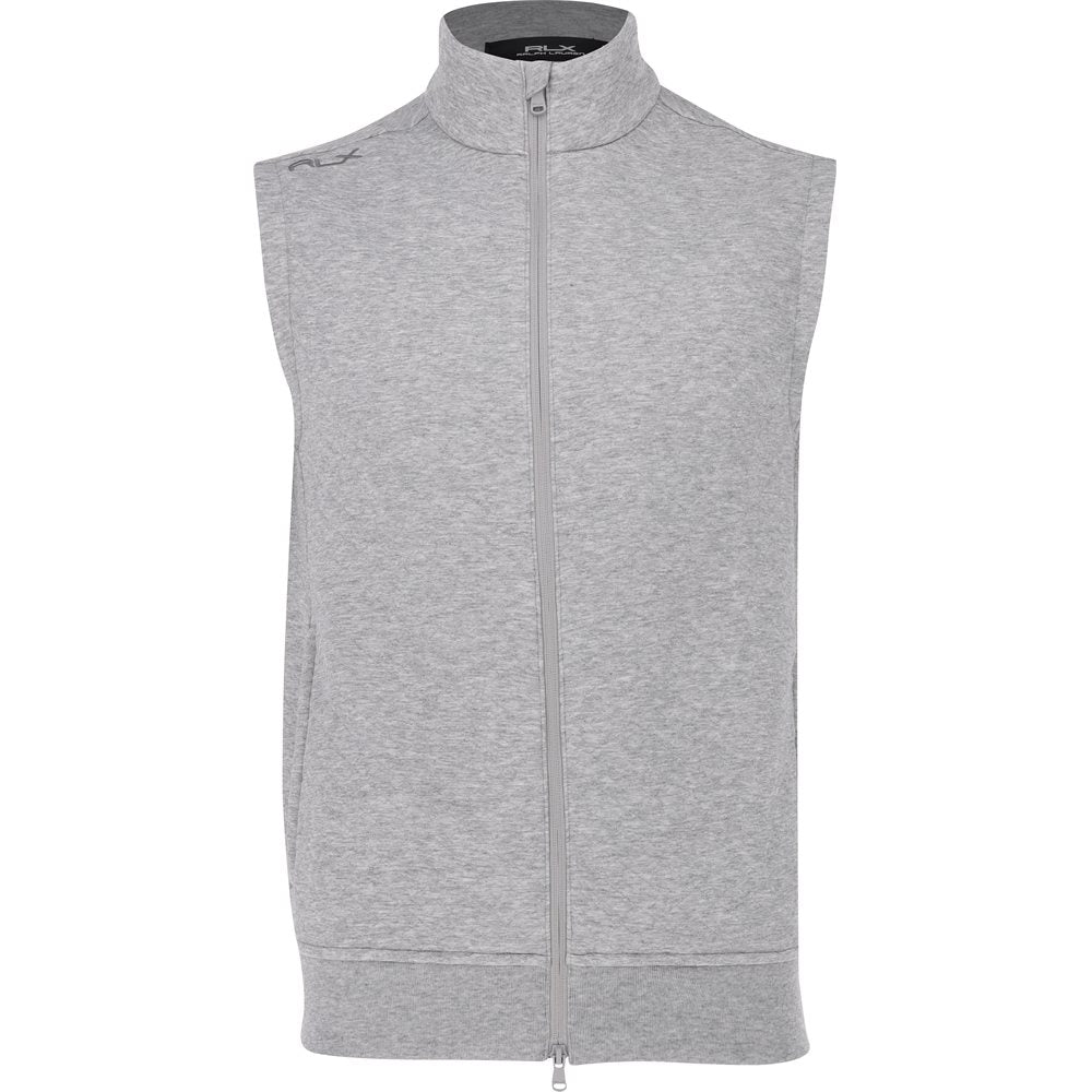 Quilted Double Knit Full Zip On Seam Pocket Vest