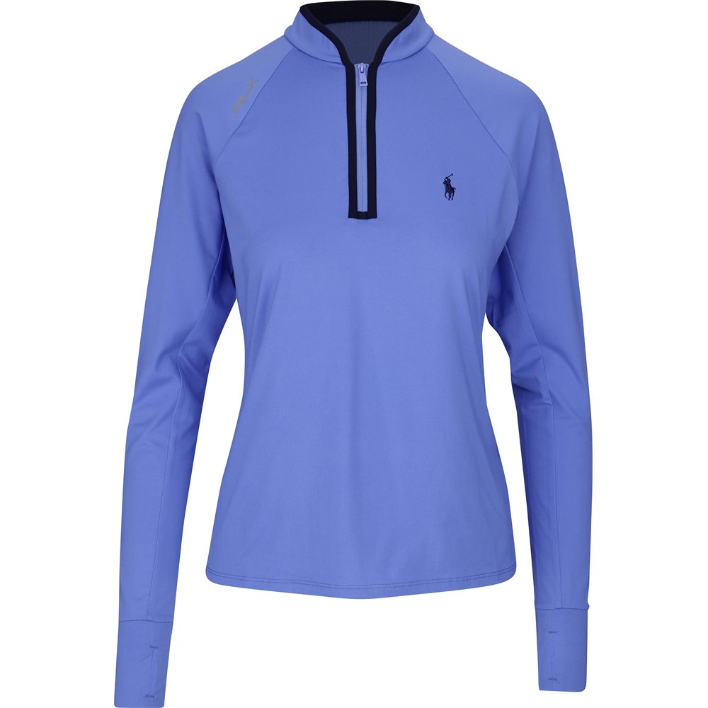 Women's Stretch Peached Jersey 1/4 Zip Low Collar Midlayer