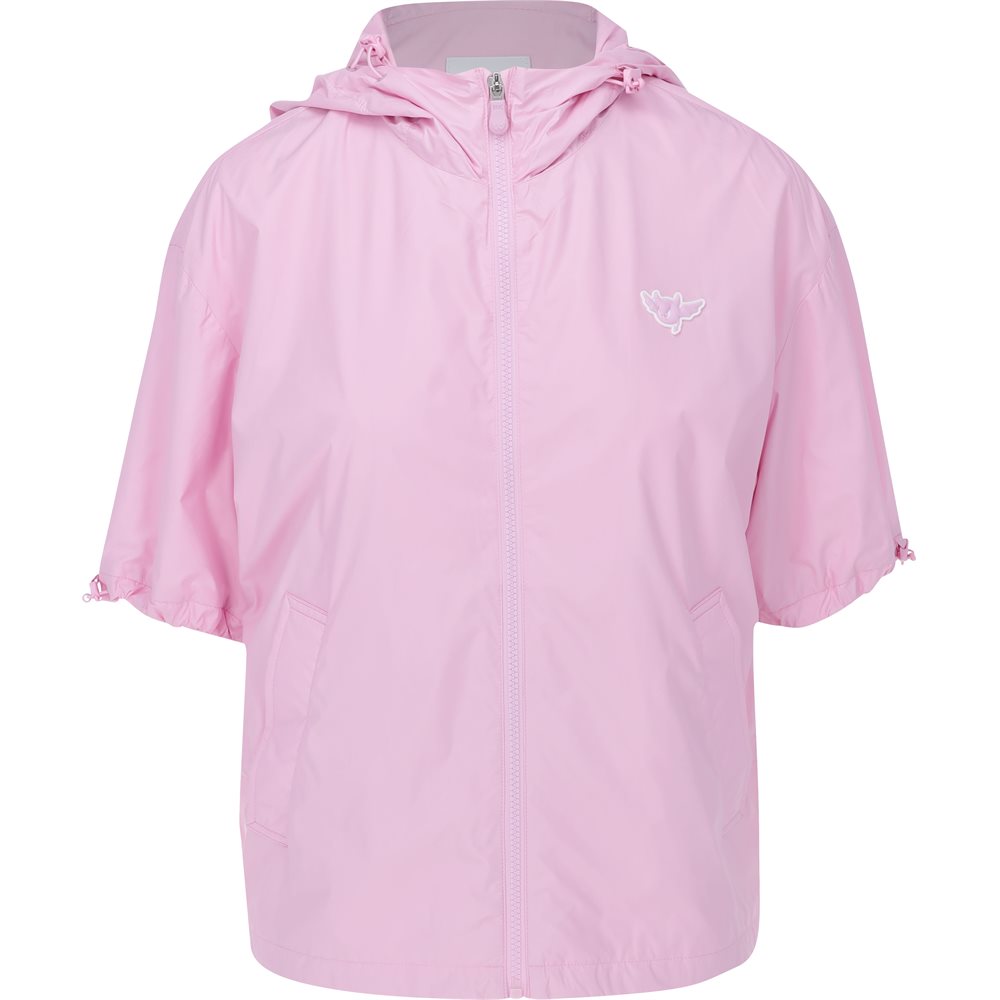 Women's Zip Hoodie Short Sleeve Jacket