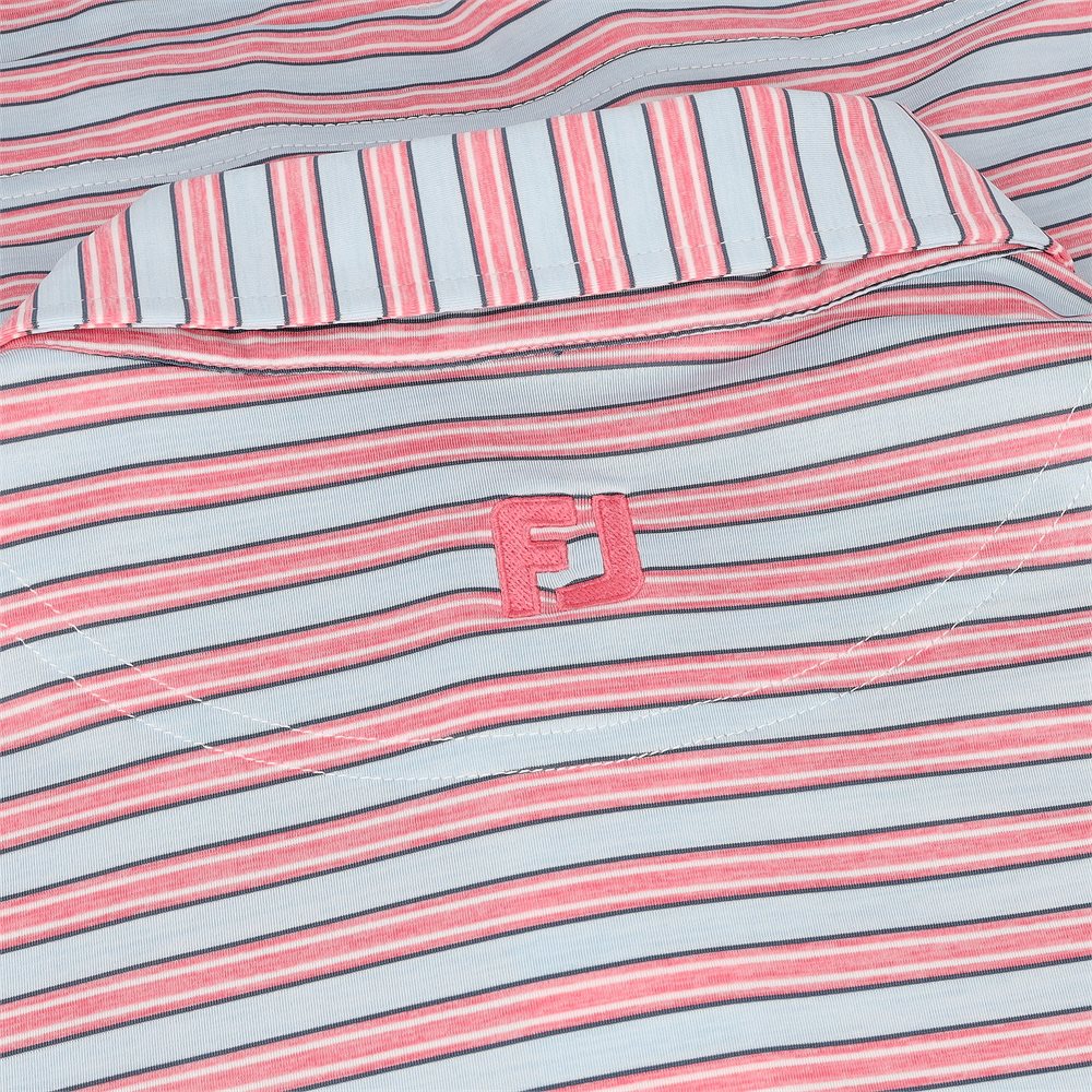 Heather Stripe Lisle Polo - Previous Season