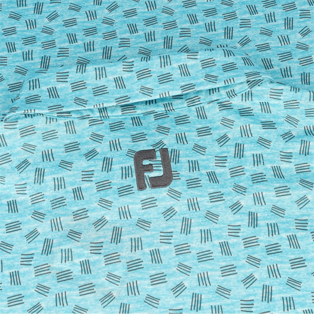 Sketched Print Lisle Polo - Fairway Styles