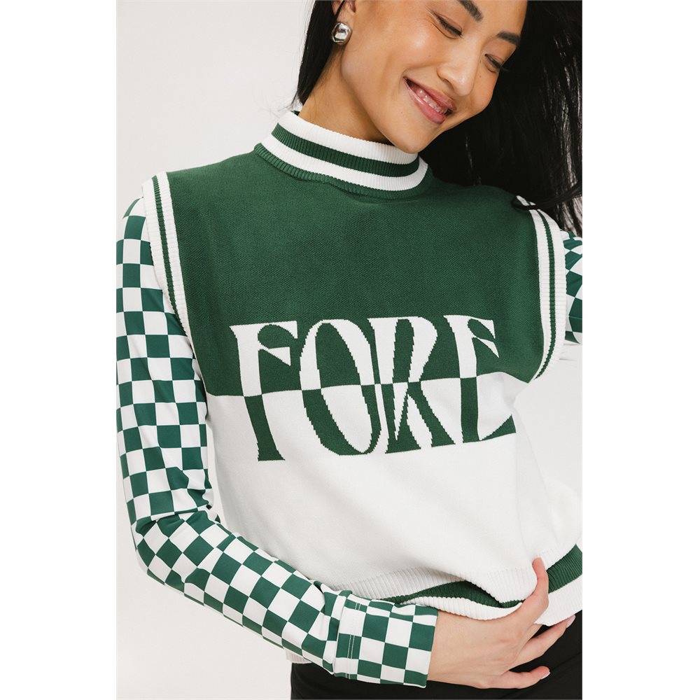 Women's Fore Sleeveless Mock Neck Sweater