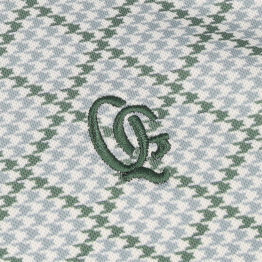 Monogram Houndstooth Polo