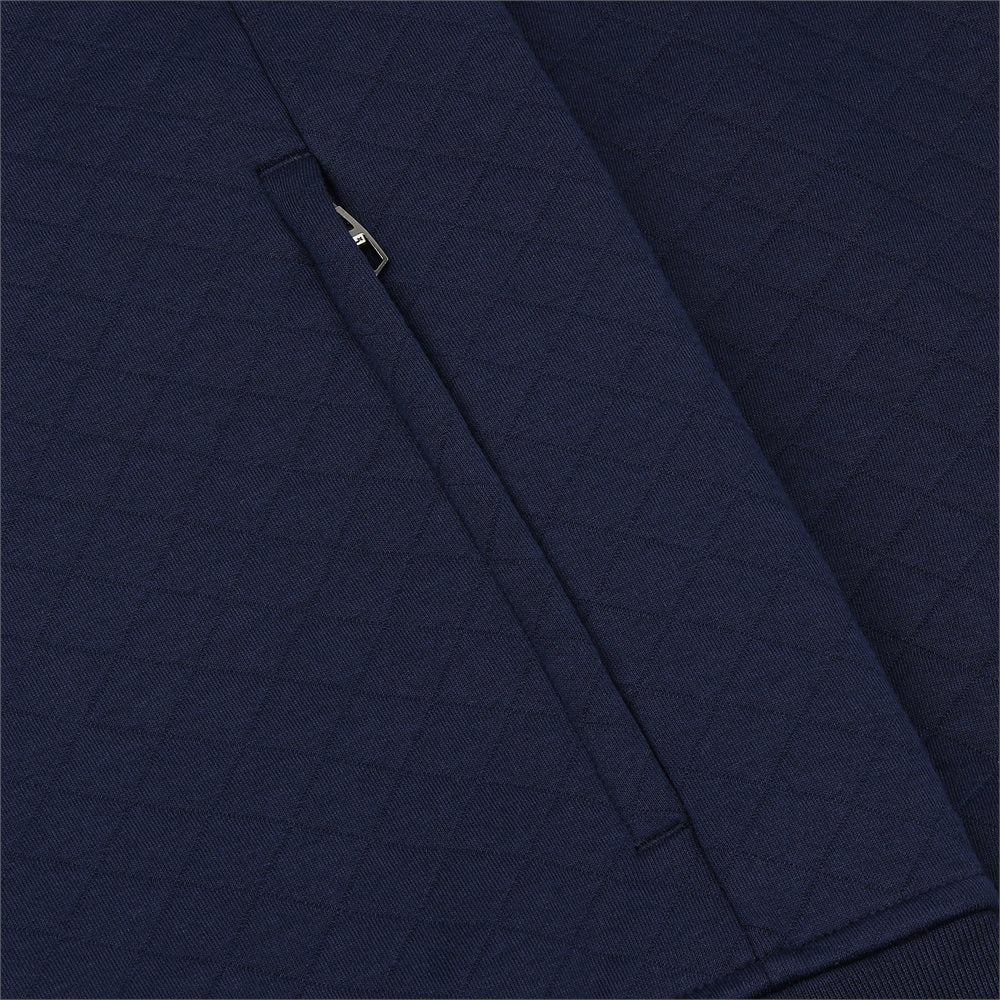 Quilted Double Knit FZ Vest