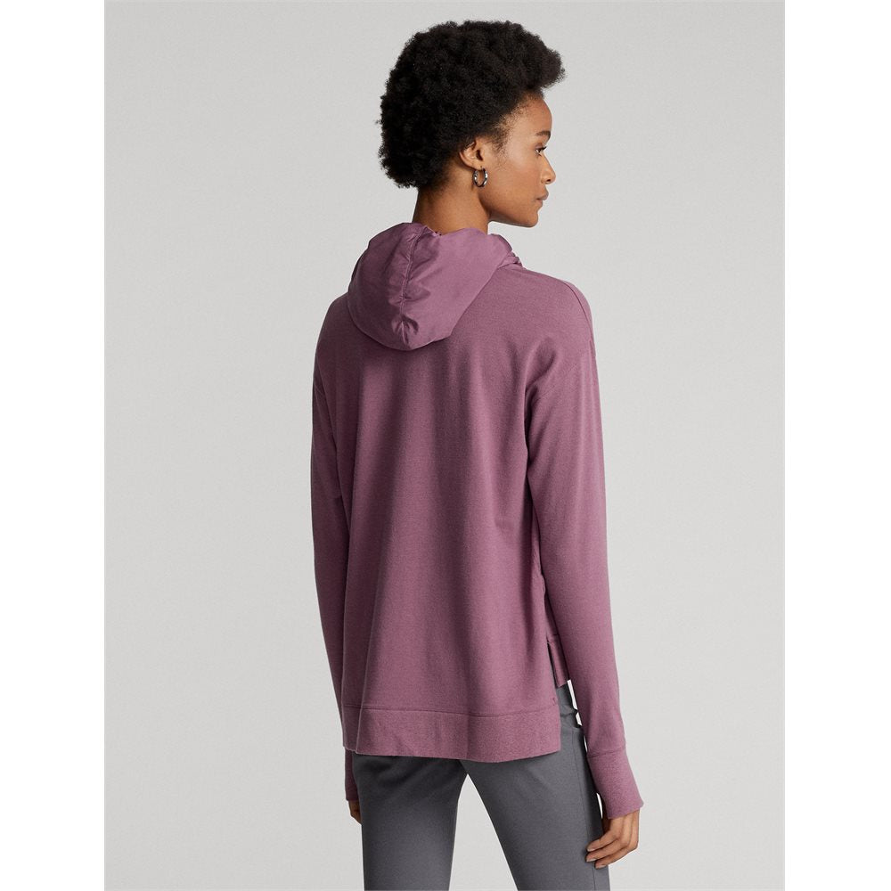 Women's Cloud Fleece Hoodie Nylon Pocket Sweatshirt