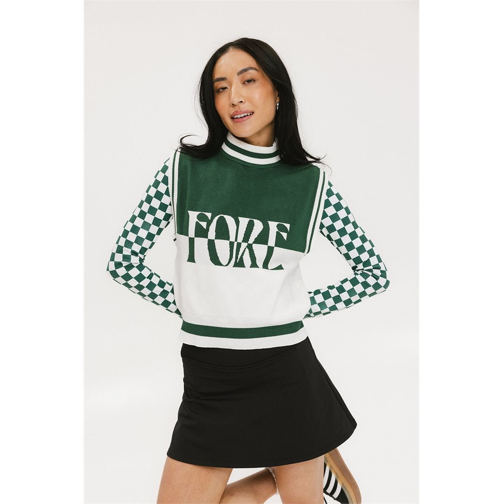 Women's Fore Sleeveless Mock Neck Sweater