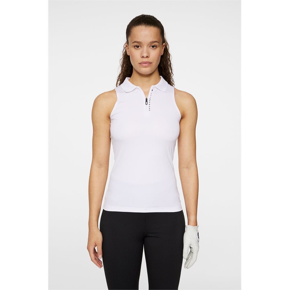 J.Lindeberg Women's Leylo Sleeveless 1/4 Zip Polo