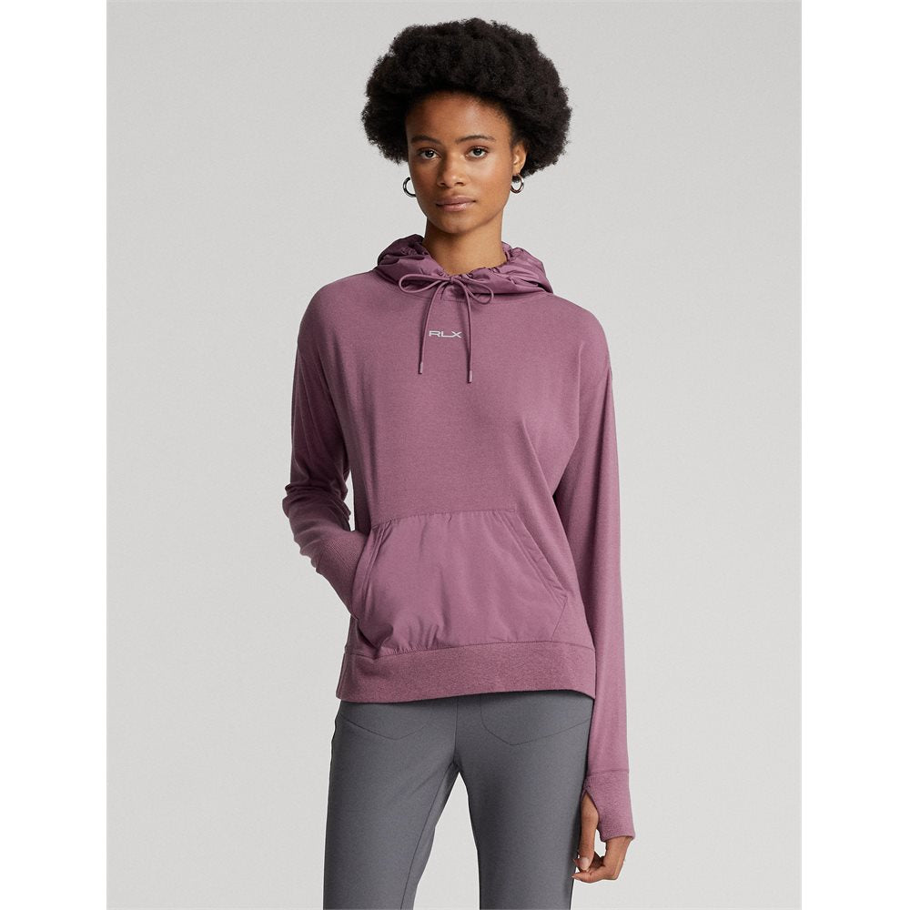 Women's Cloud Fleece Hoodie Nylon Pocket Sweatshirt