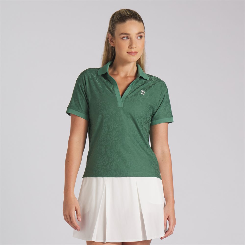 Women's x Quiet Golf Relaxed Crop Golf Polo