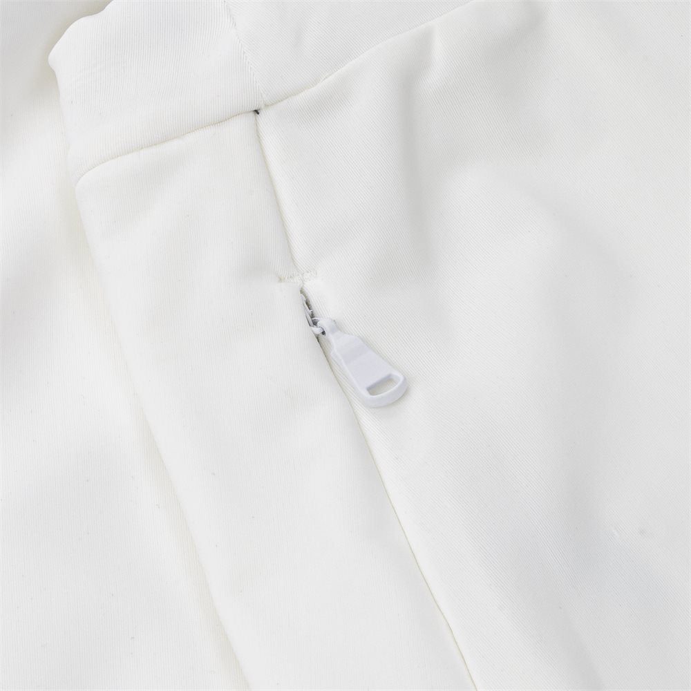 Women's Dry Wicking Jersey Knit Wrap Petal Hemline Contrast Trim 17" Skort