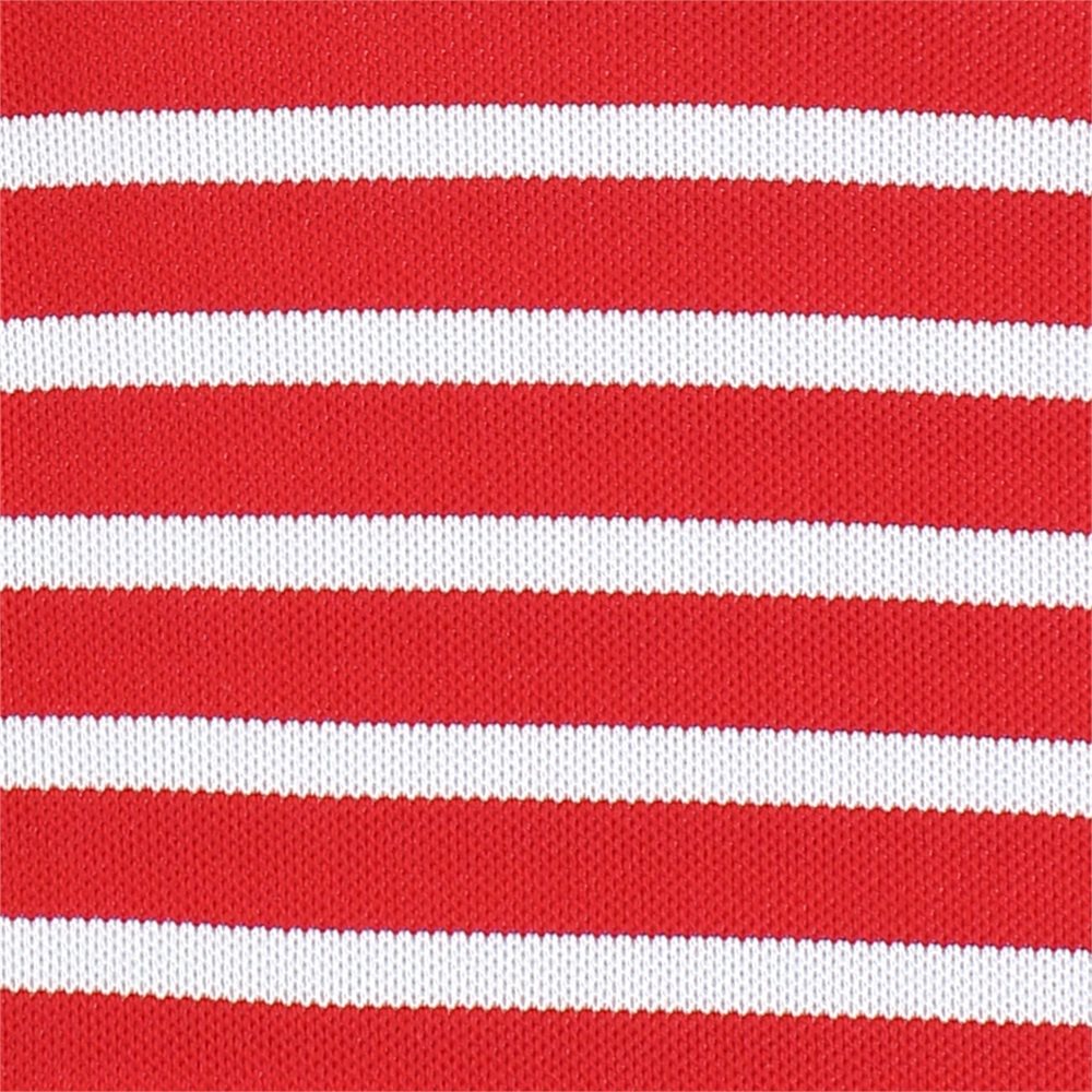 Juniors' Striped Pique Self Collar Polo