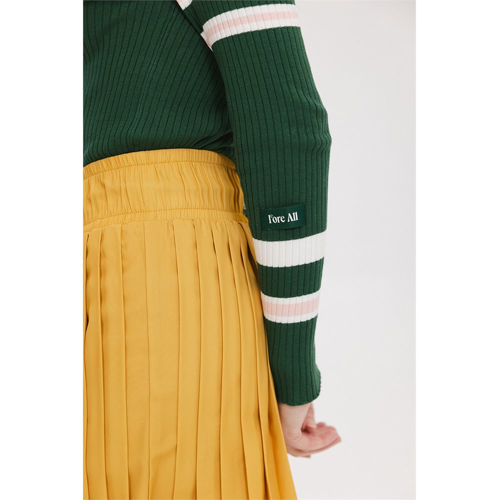 Women's Alice Ribbed Keyhole Long Sleeve Polo