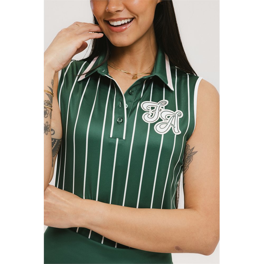 Women's Moore Sleeveless Polo - Striped