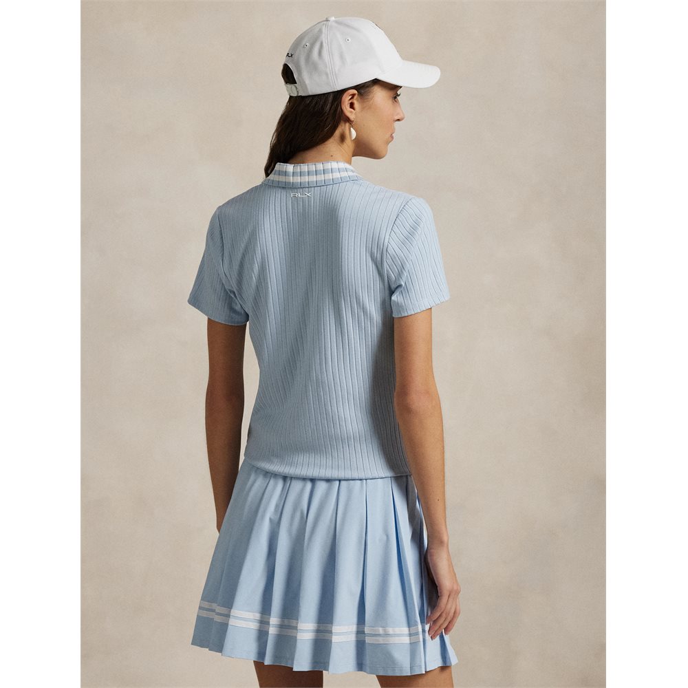 Women's Slim Fit Ribbed Polo