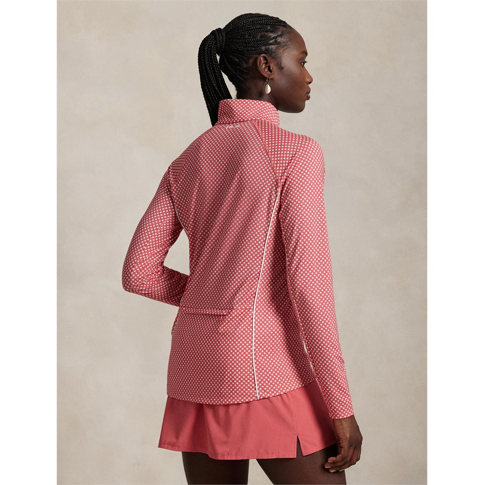 Women's Plaid Stretch Jersey 1/4 Zip Pullover