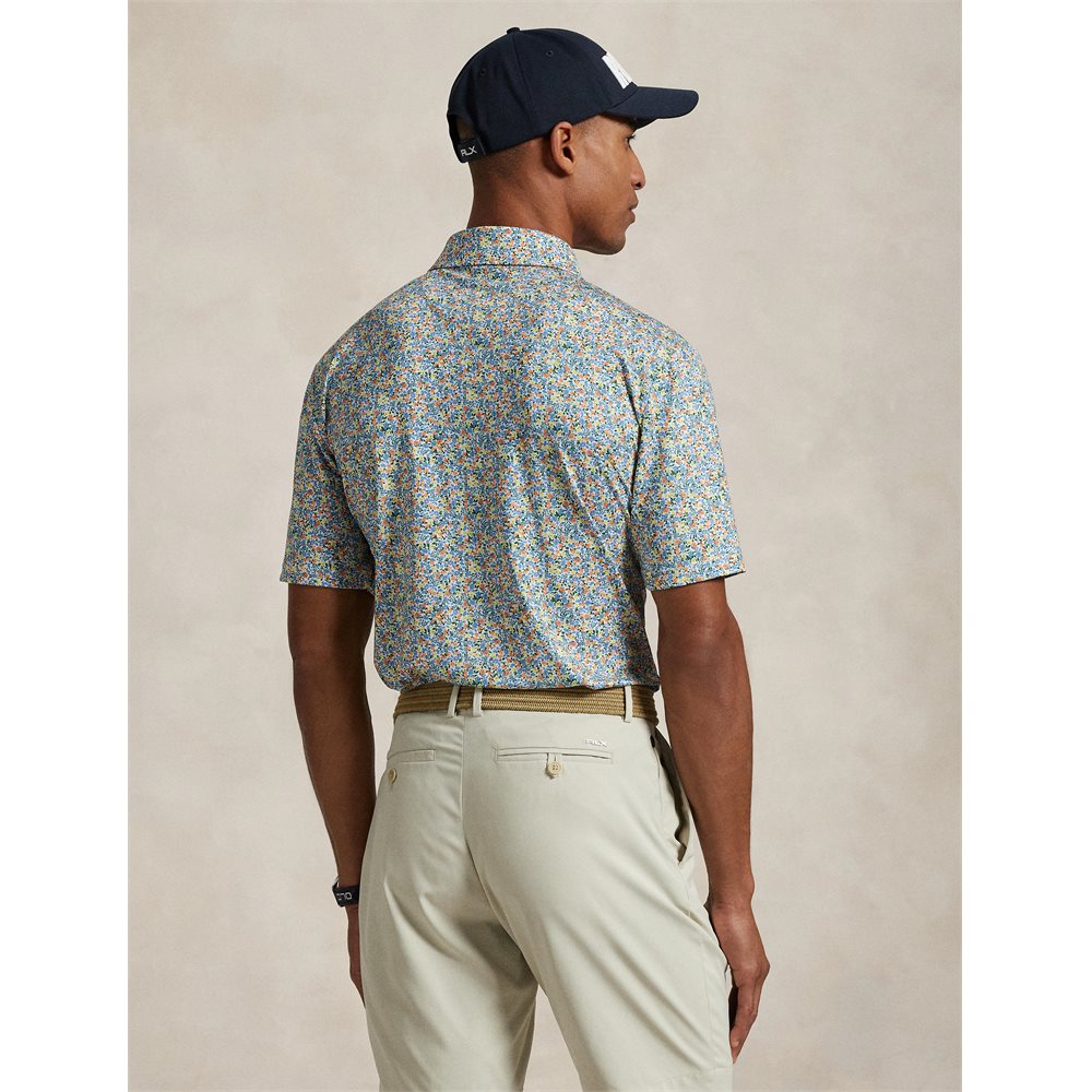 Lightweight Airflow Print Polo