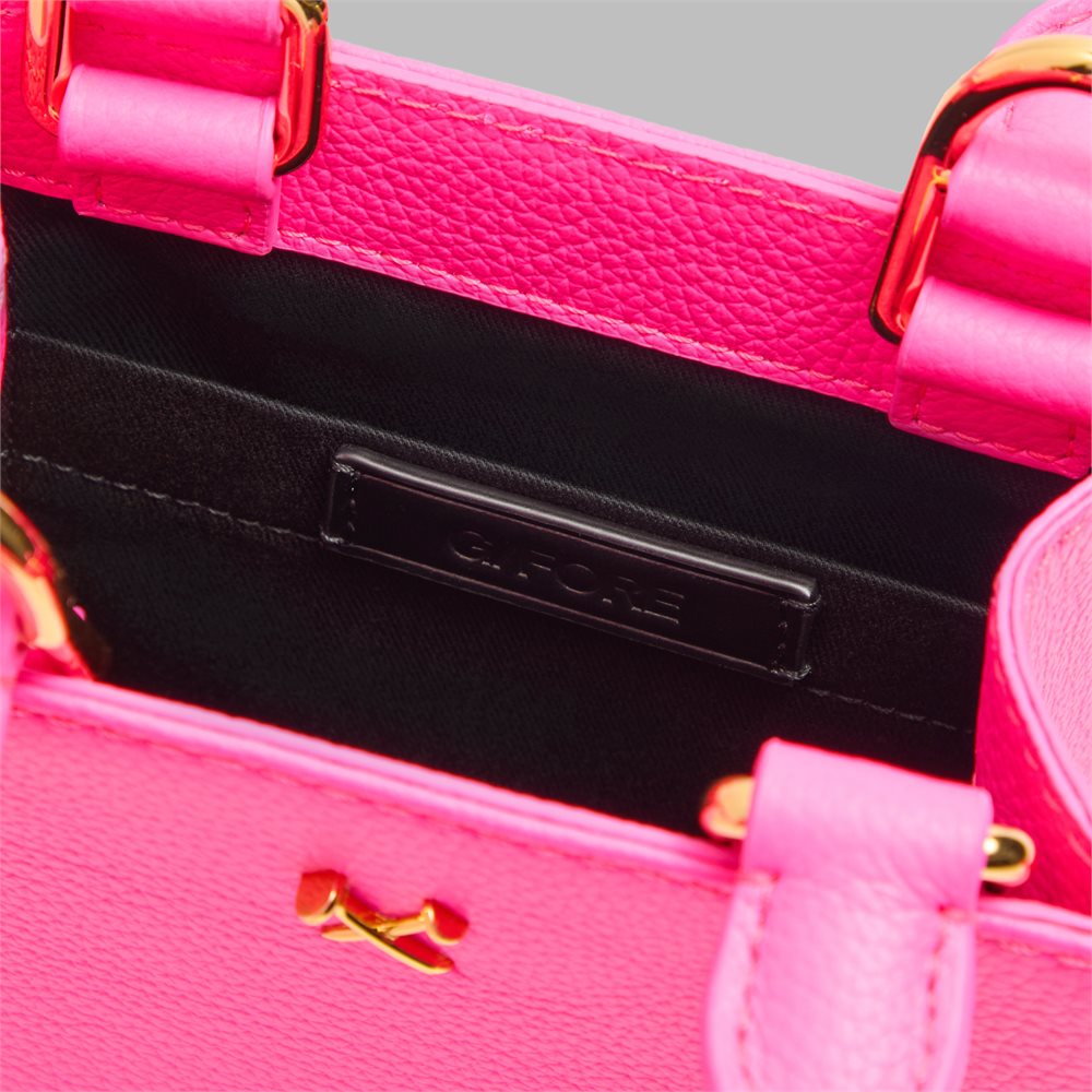 Metal Tees Leather Mini Tote Bag