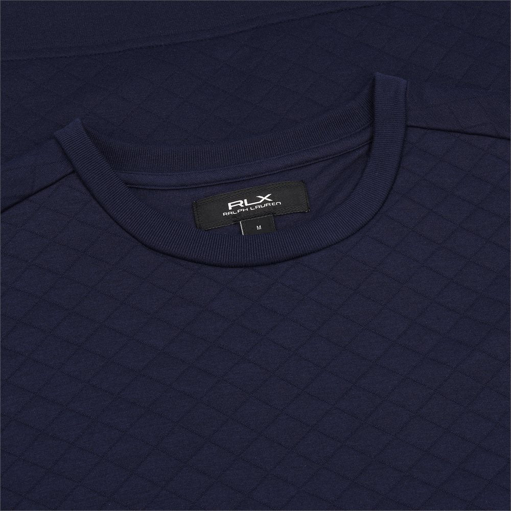 Quilted Double-Knit Pullover