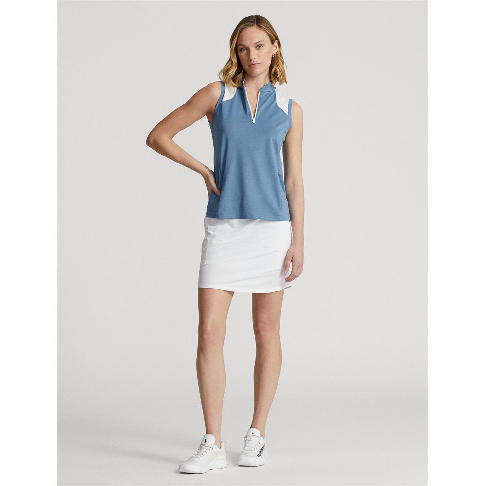 Women's Sleeveless Air Tech Pique Mesh Mix With Contrast Polo