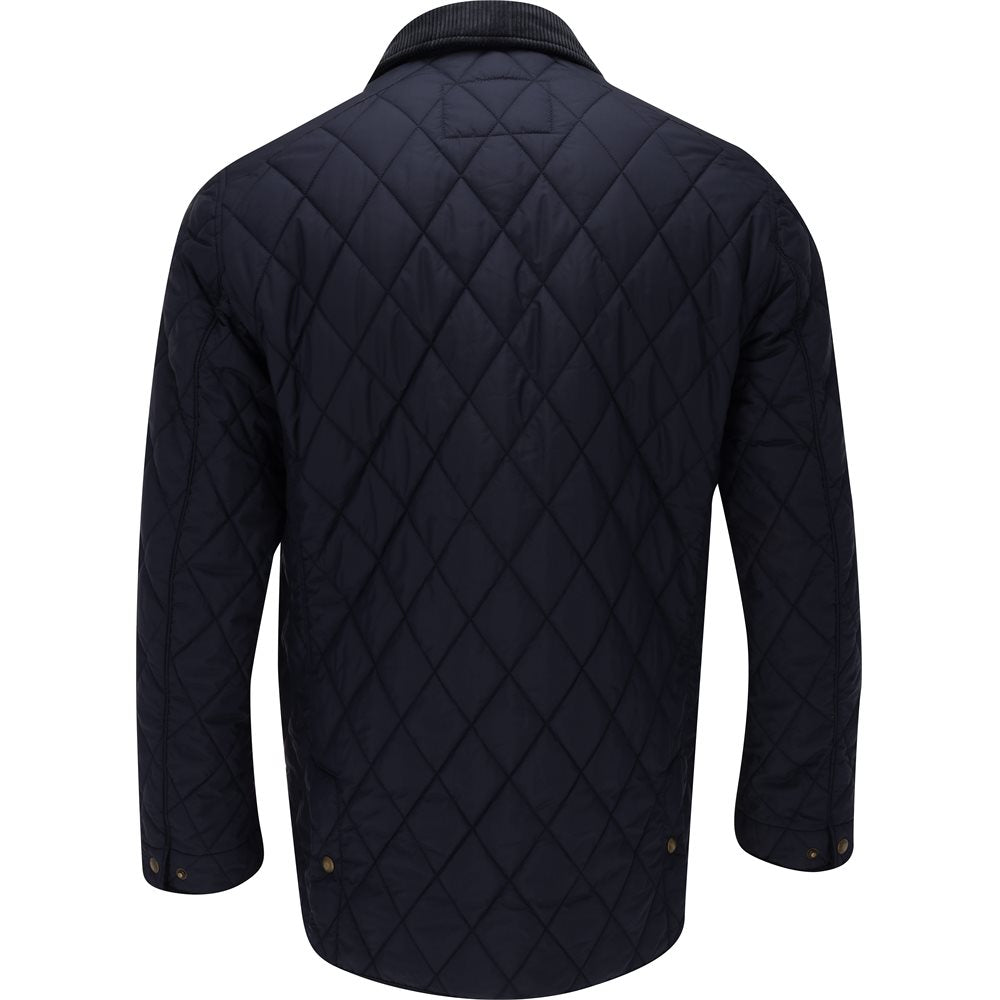 Matte Fine Poly Quilted Car Coat Jacket