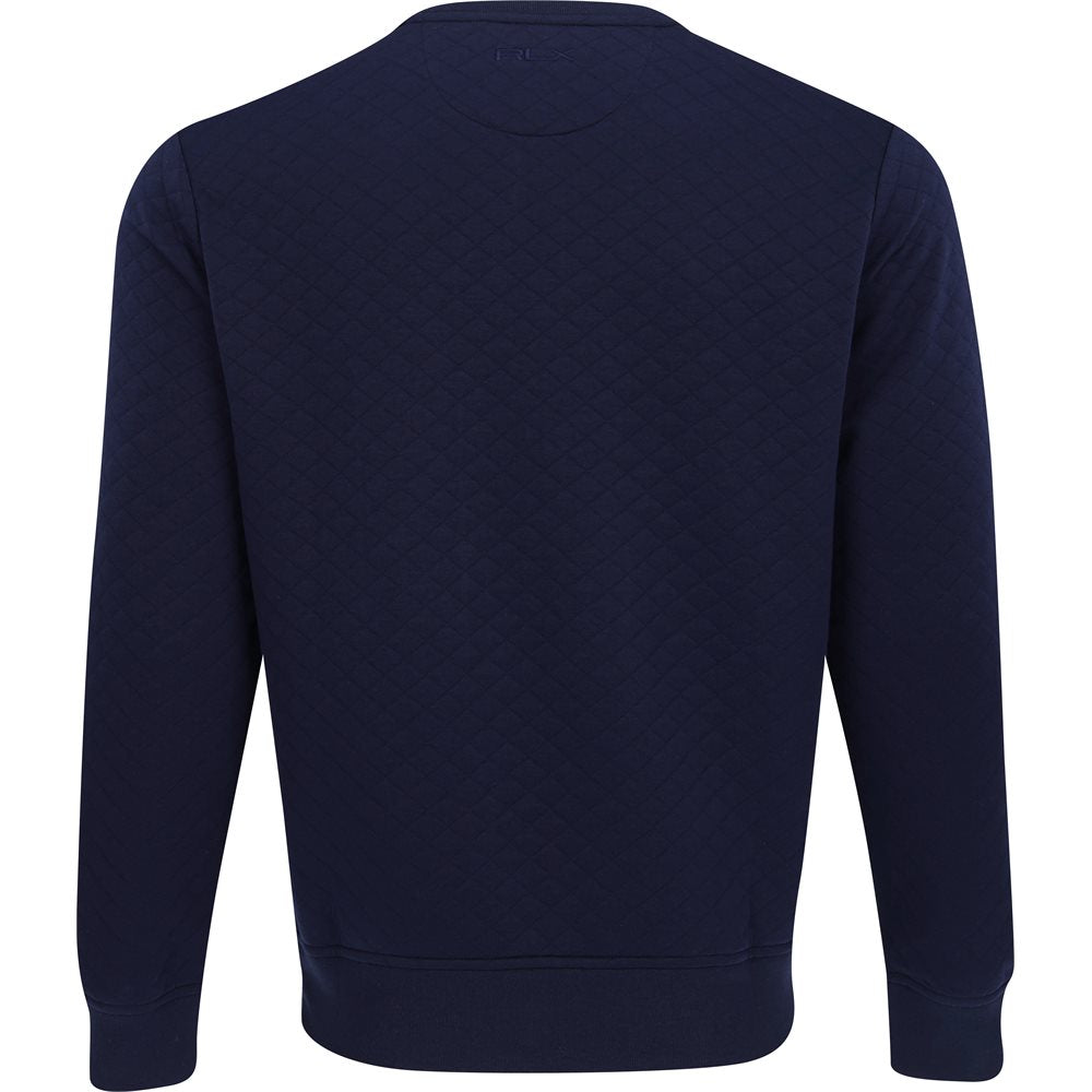 Quilted Double-Knit Pullover