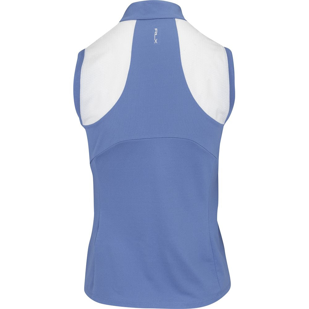 Women's Sleeveless Air Tech Pique Mesh Mix With Contrast Polo