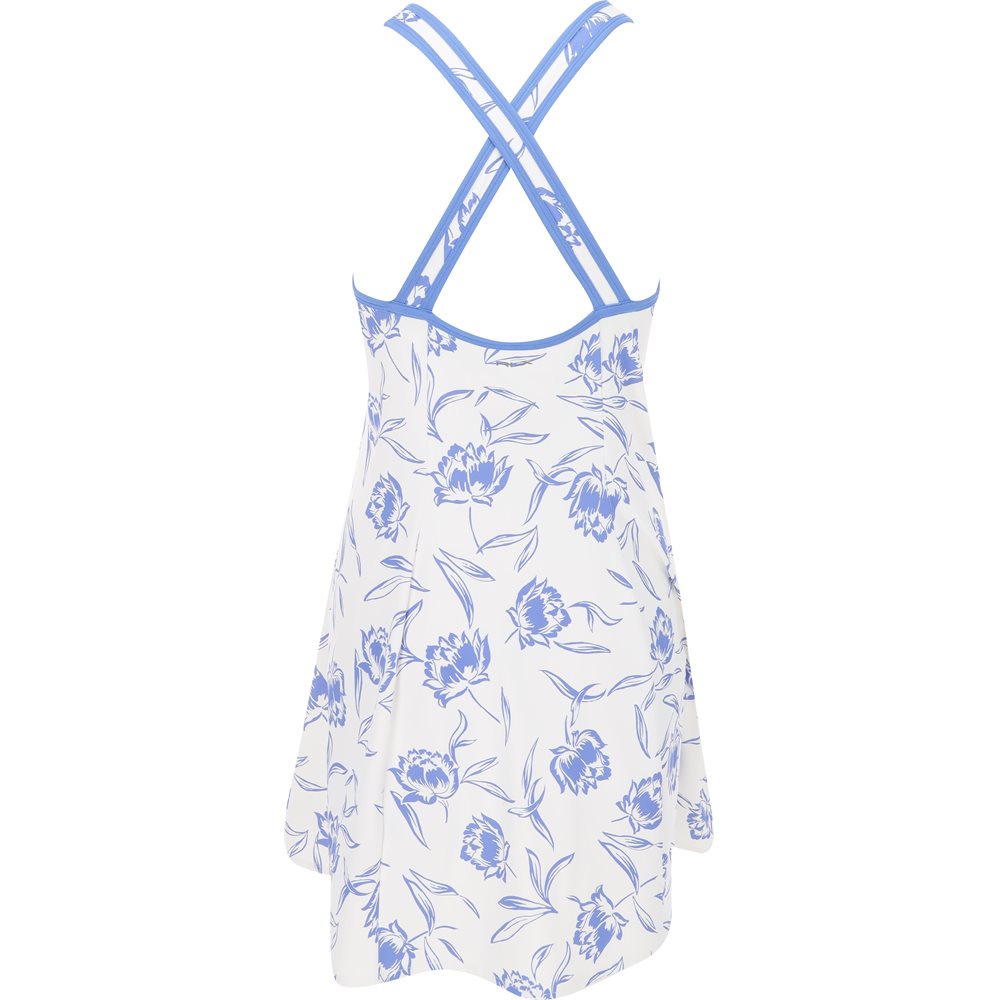 Women's Sleeveless Drywick Interlock Tennis Print Dress