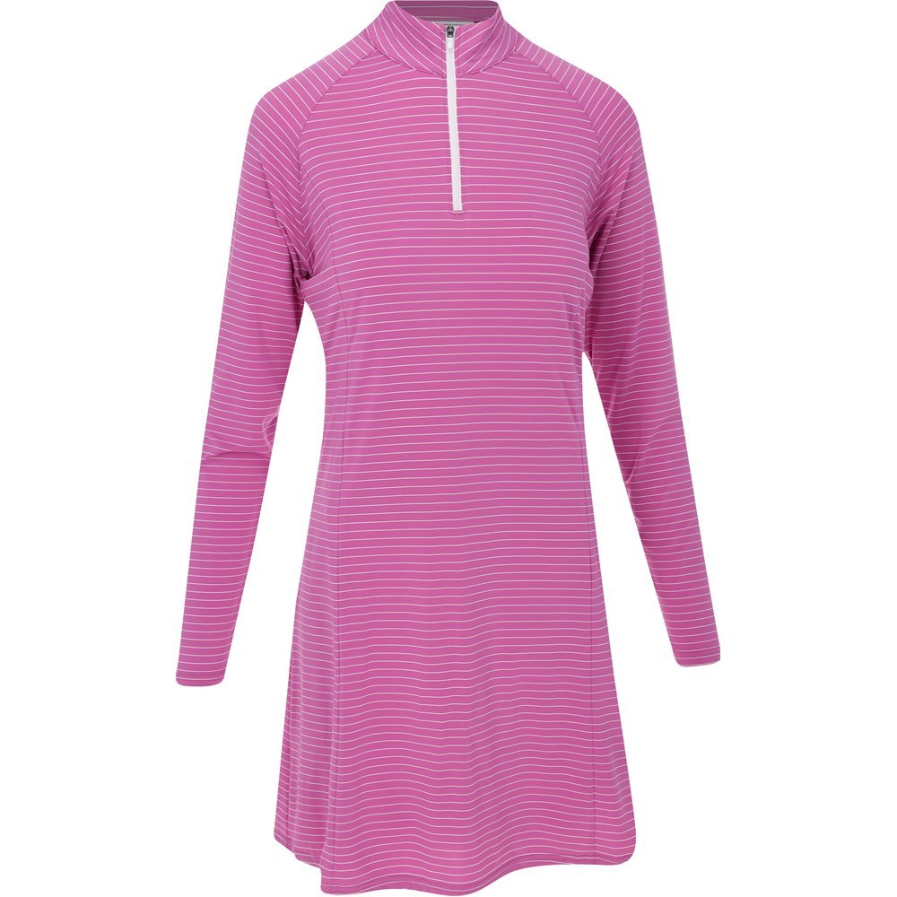 Women's 1/4 Zip Long Sleeve Sun Protection Dress - Fairway Styles